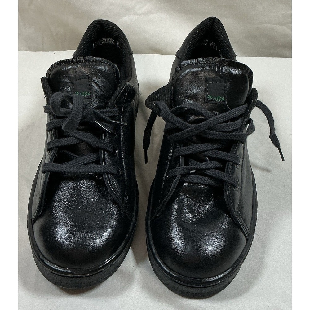 Lady Thorogood Sz 7M Black Leather Sneaker Work Shoe SR/USA